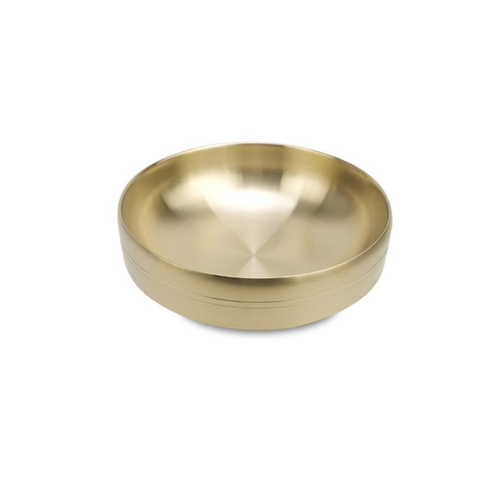 골드 티타늄 이중 오목 면기 고급스러운 한식당 그릇 국수 업소, 1개 15,620원