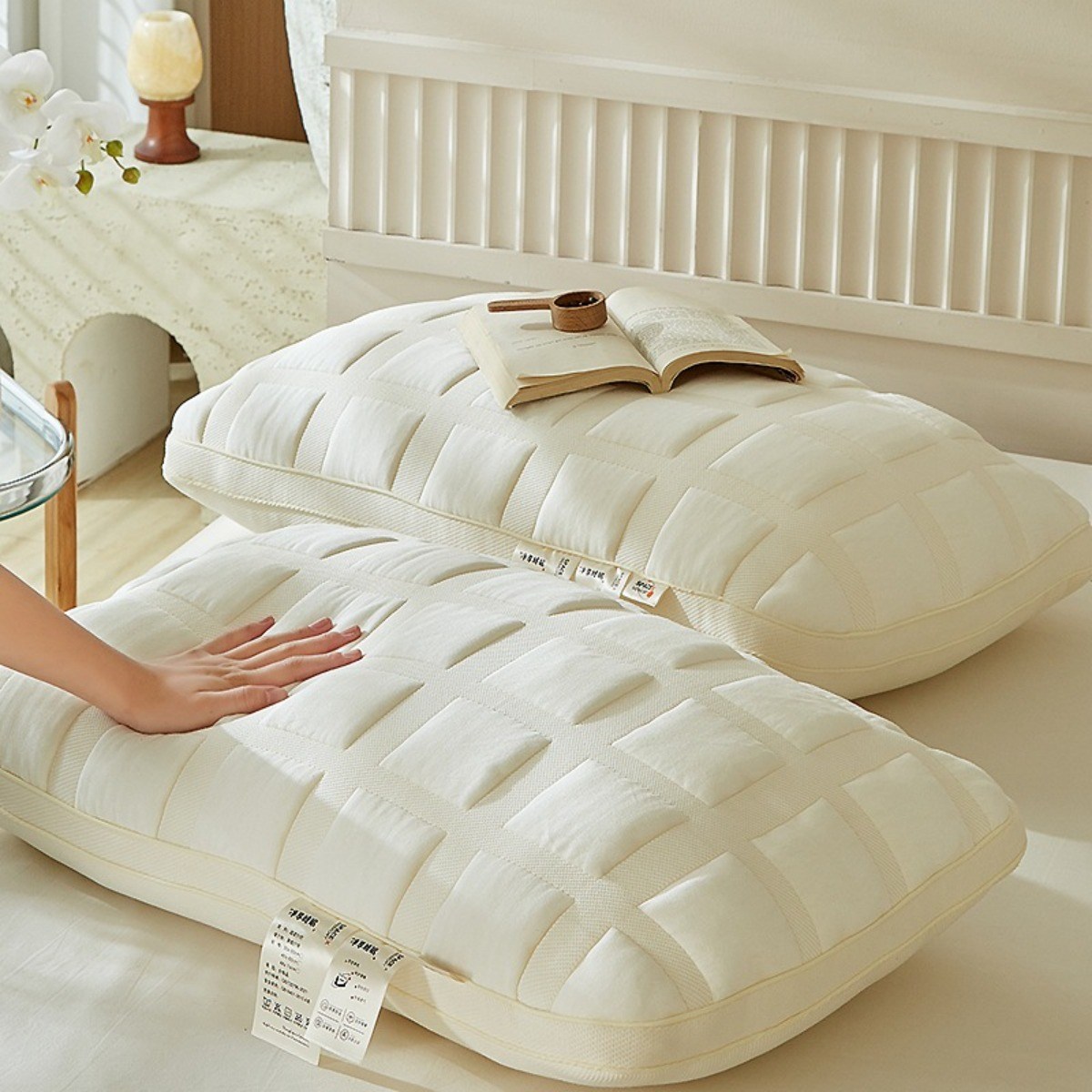 골드릭 도톰한 경추 숙면 호텔 꿀잠 솜 베개 34,400원