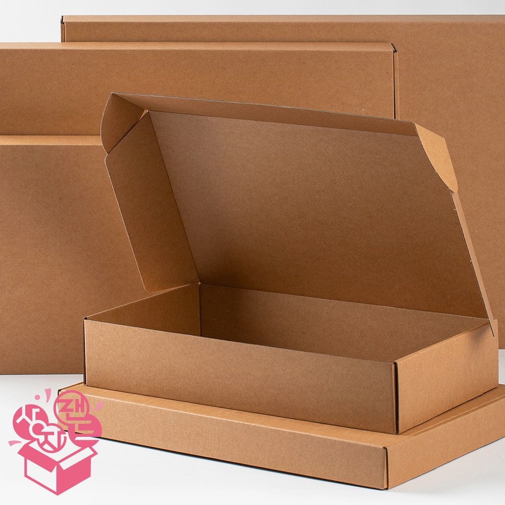 직사각 낮은 접이식 일체형 택배박스 골판지 박스 납작 소형 도마 액자 책 포장 G형 싸바리 대형 종이 상자 25,000원