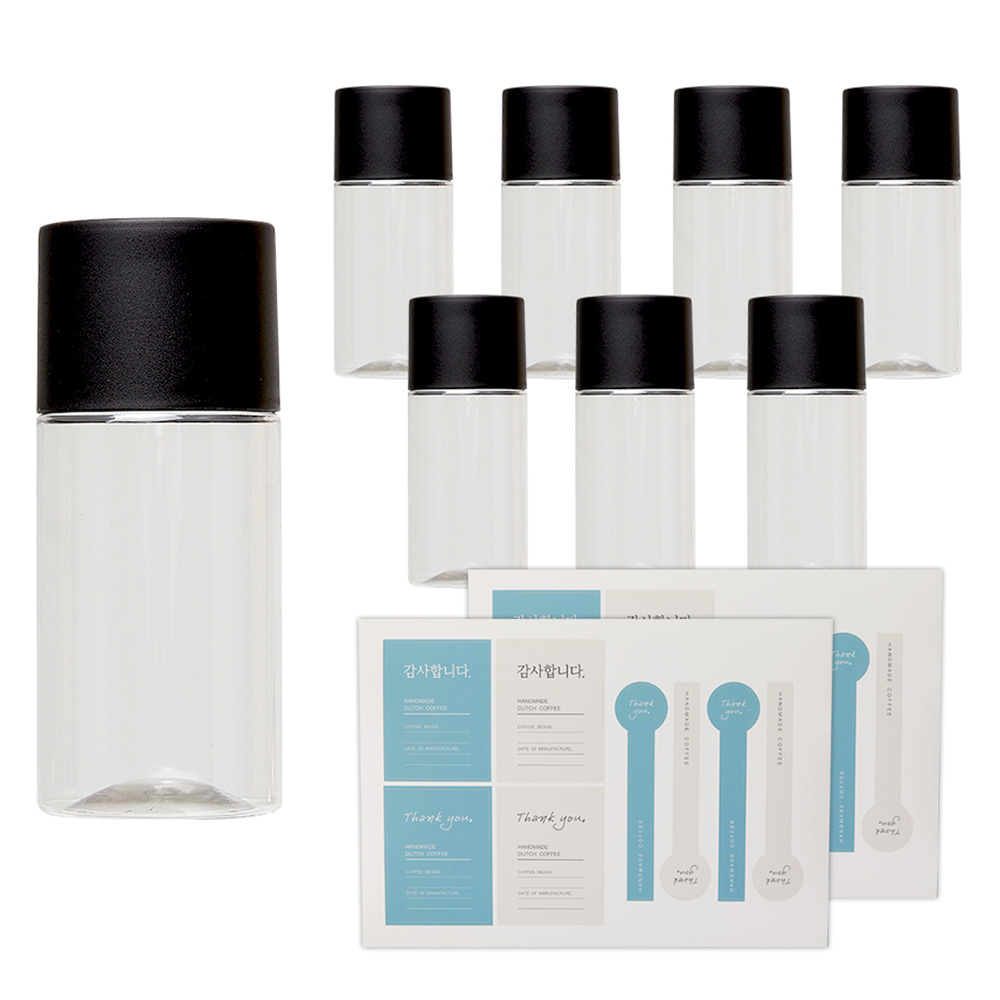 빈플러스 더치 커피 이중캡 원형 페트병 250ml x 8p + 전용 스티커 2p 세트 10,800원