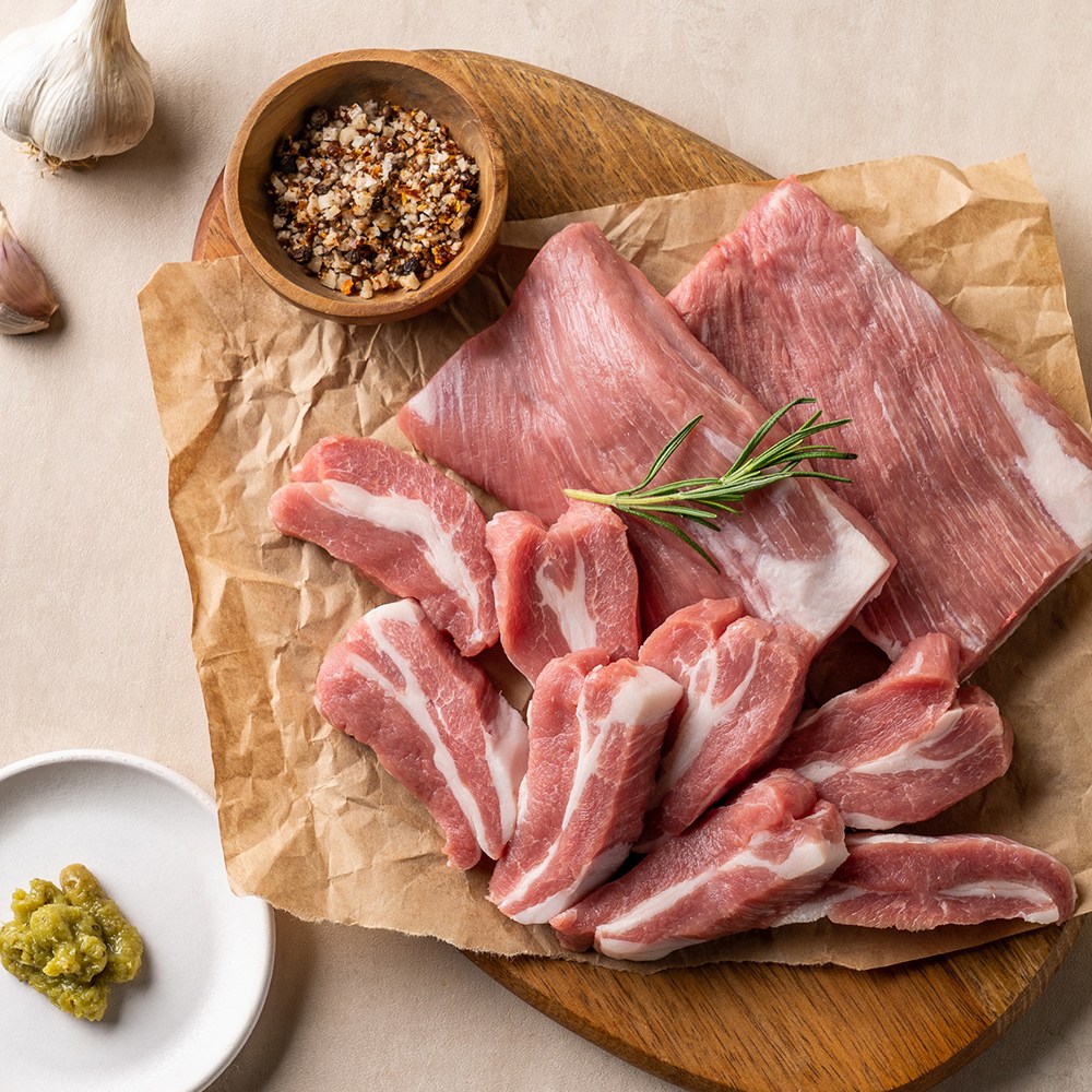 국내산 돼지 가브리살 300g [냉장] 이겹살 구이용 숯불용 흙향돈한우, 1개 13,800원