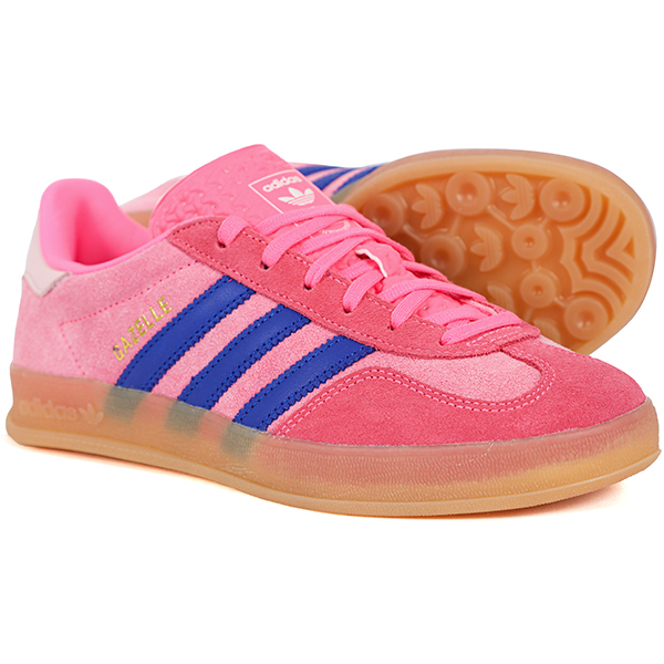 아디다스 우먼스 스니커즈 가젤 GAZELLE 인도어 핑크-블루 3S 90,000원