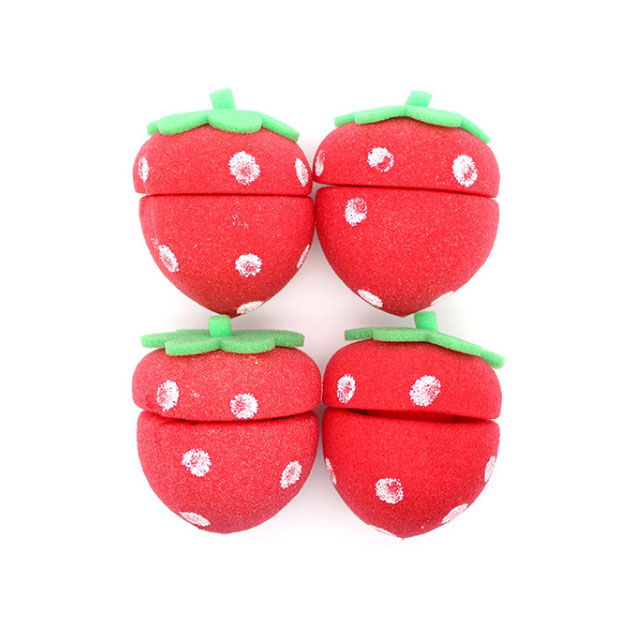 어스엔유 귀여운 딸기헤어롤 4개입, 1개 2,100원