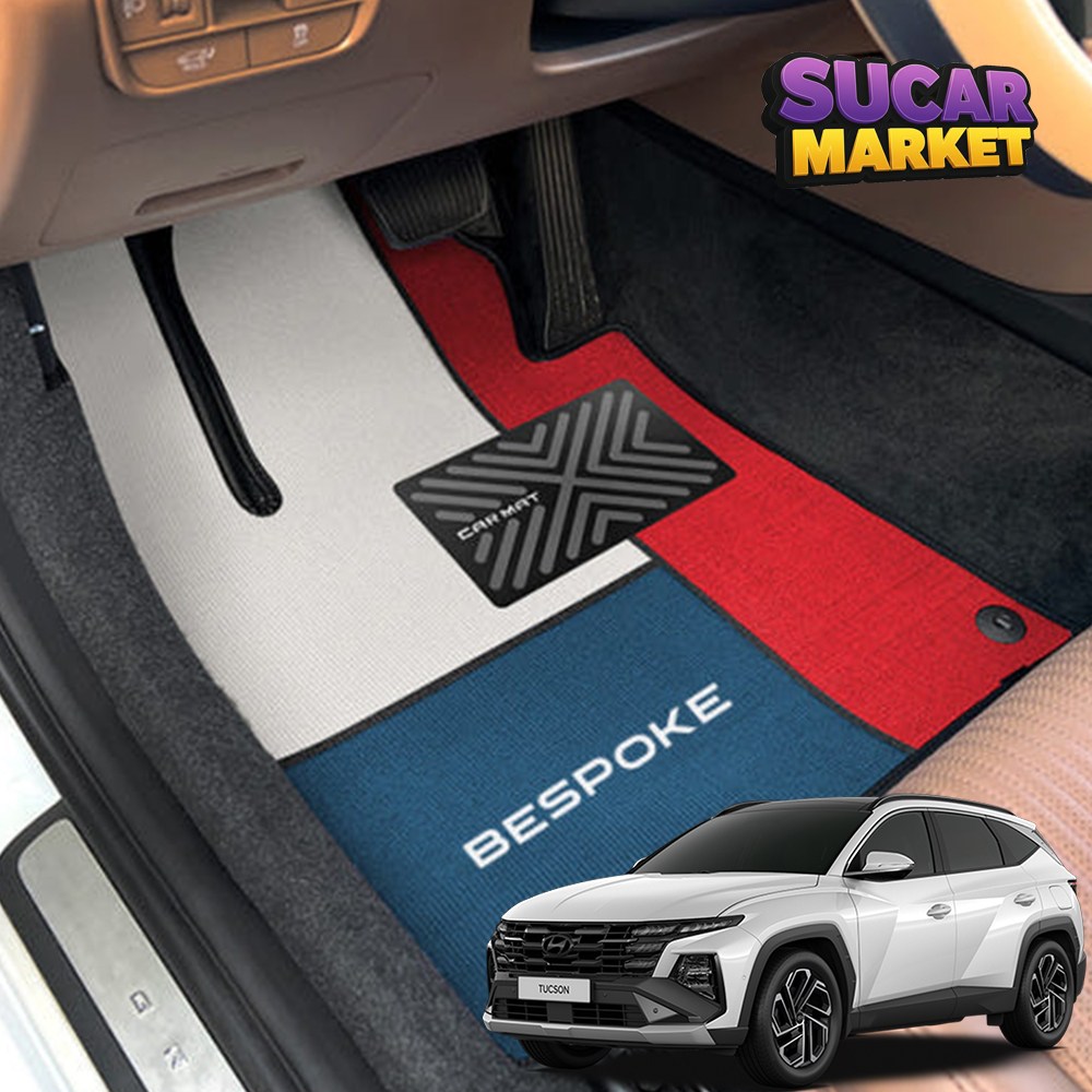 슈카마켓 2025 더뉴 투싼 NX4 페이스리프트 BESPOKE 디자인 카매트 이니셜 마킹 216,000원