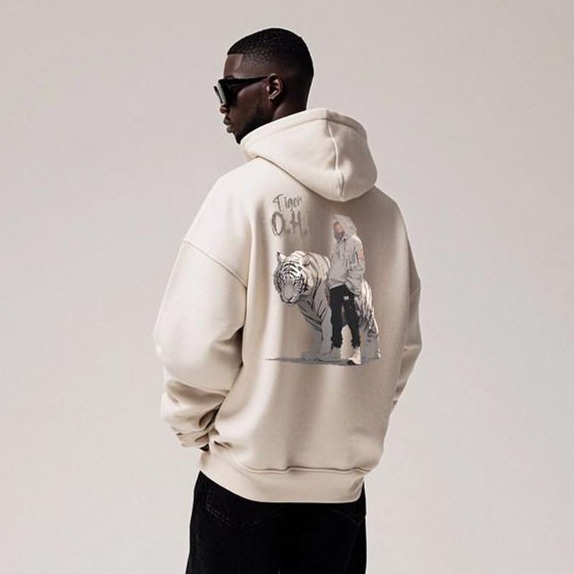 원헌드레드퍼센트 남녀공용 HARMONIA 백호와소년 기모 후드 57,500원