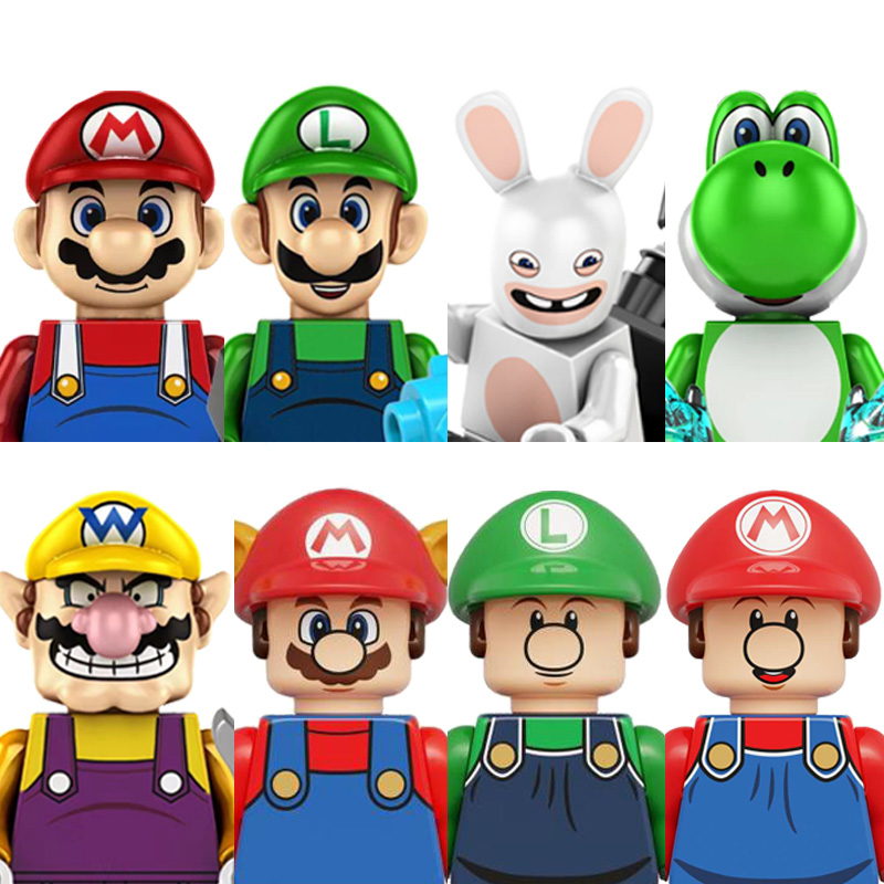 슈퍼마리오 8종 캐릭터 피규어, 레고호환 피규어, 수집/장식/전시용 블록피겨 키덜트아이템, 1개 27,000원