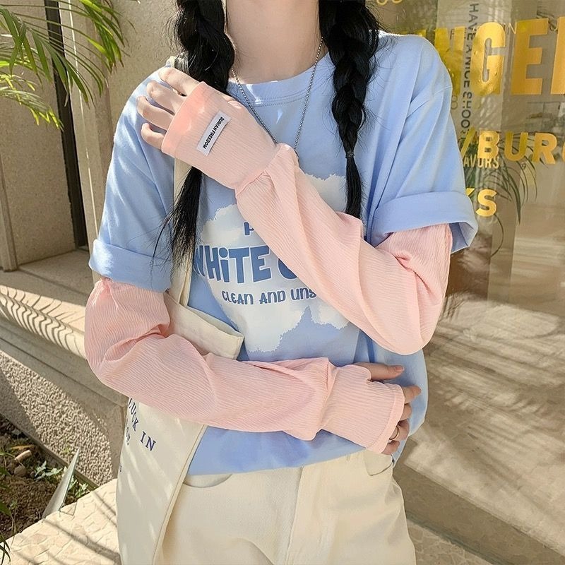 꼬꼬마스픽 헐렁한팔토시 냉감 주름 플리츠 쿨토시 자외선차단 6,900원