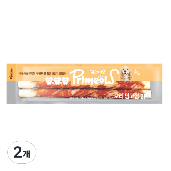 프리미요 강아지 초대형 스틱껌 18인치 2p, 오리, 250g, 2개 11,960원