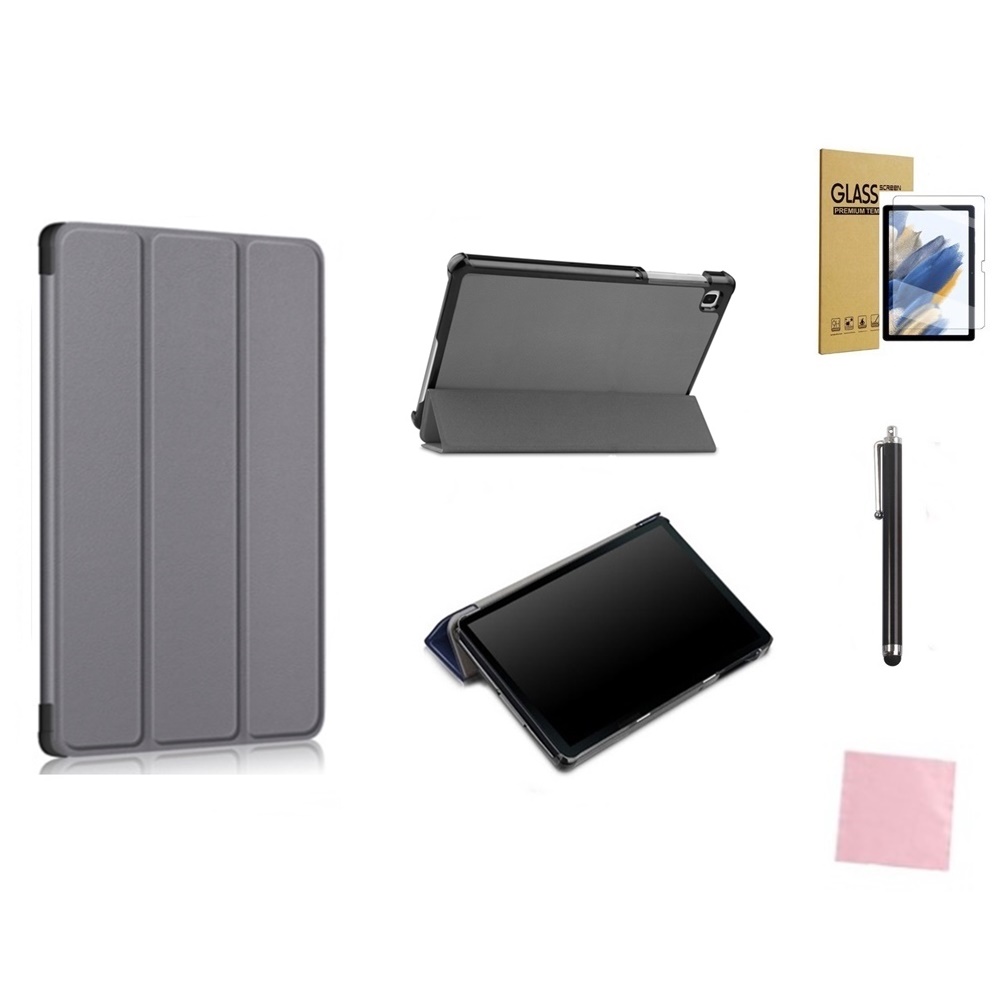 갤럭시탭A9 갤럭시탭A9 플러스 북커버 케이스 9H강화유리필름 터치펜 클리너 세트 SM-X110 X115 X116 X210 X215 X216, 그레이 16,900원