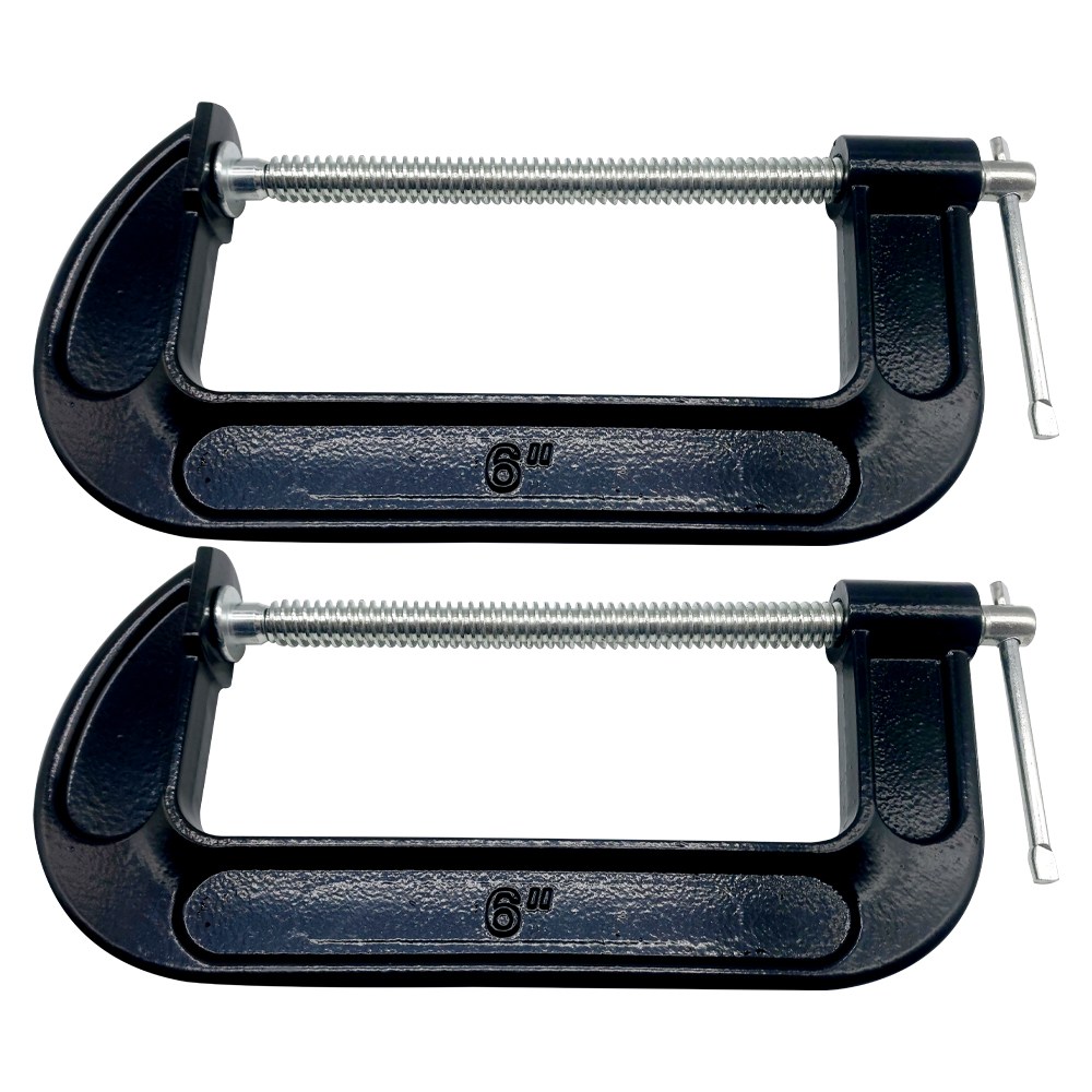 C형 클램프 6인치 160mm G형 목공용, 2개 14,000원