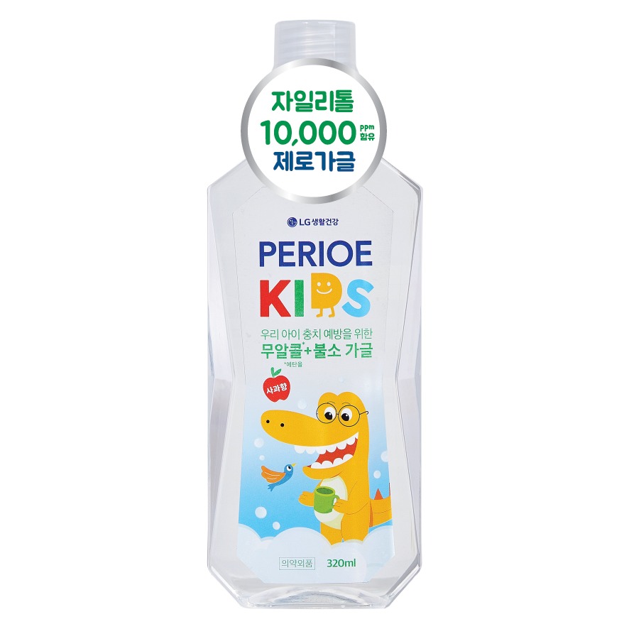 페리오 자일리톨10000 무알콜 제로 어린이 가글 사과향 4,900원