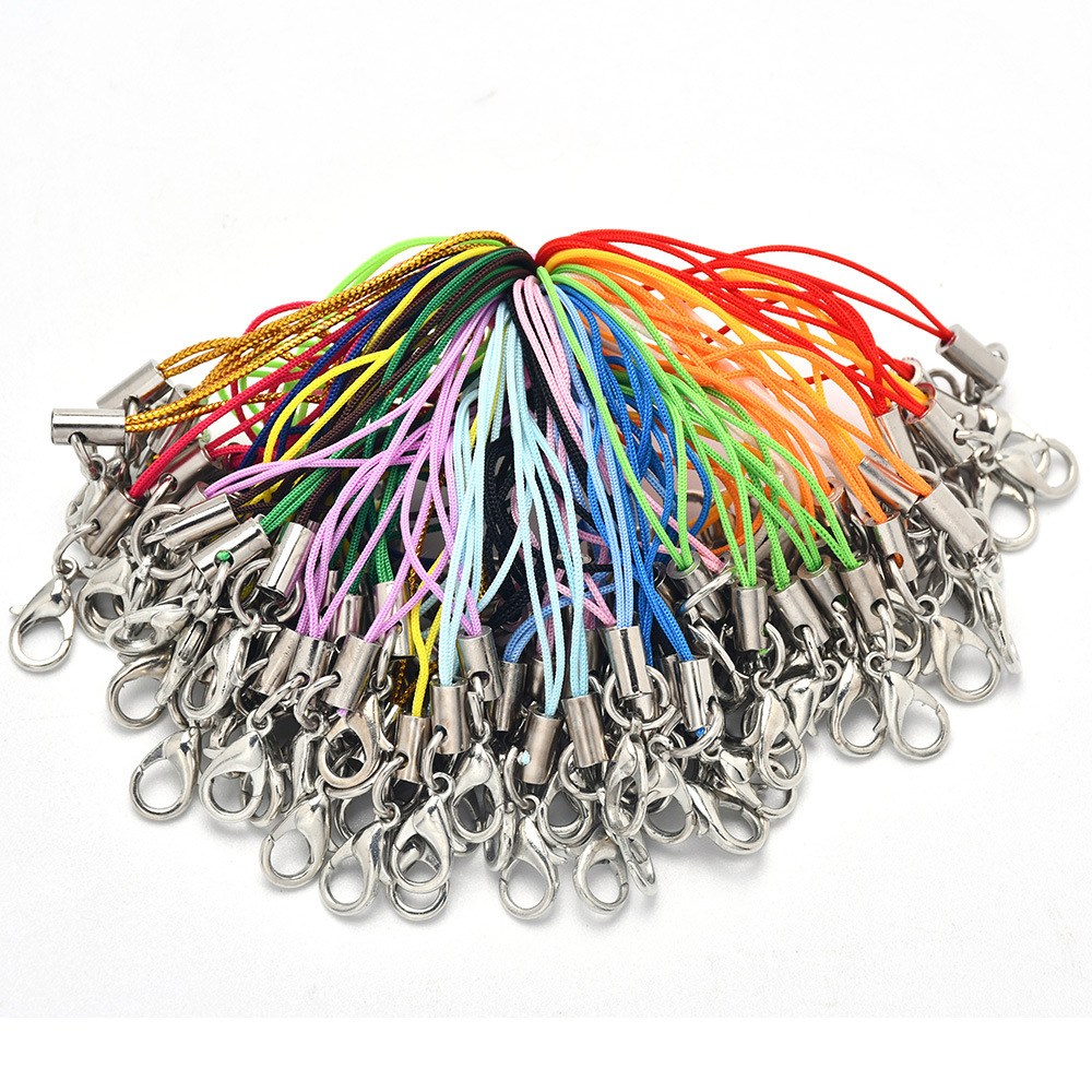 DIY 핸드폰 고리 폰고리, 100개, 선택16)색상혼합, 7cm 6,300원