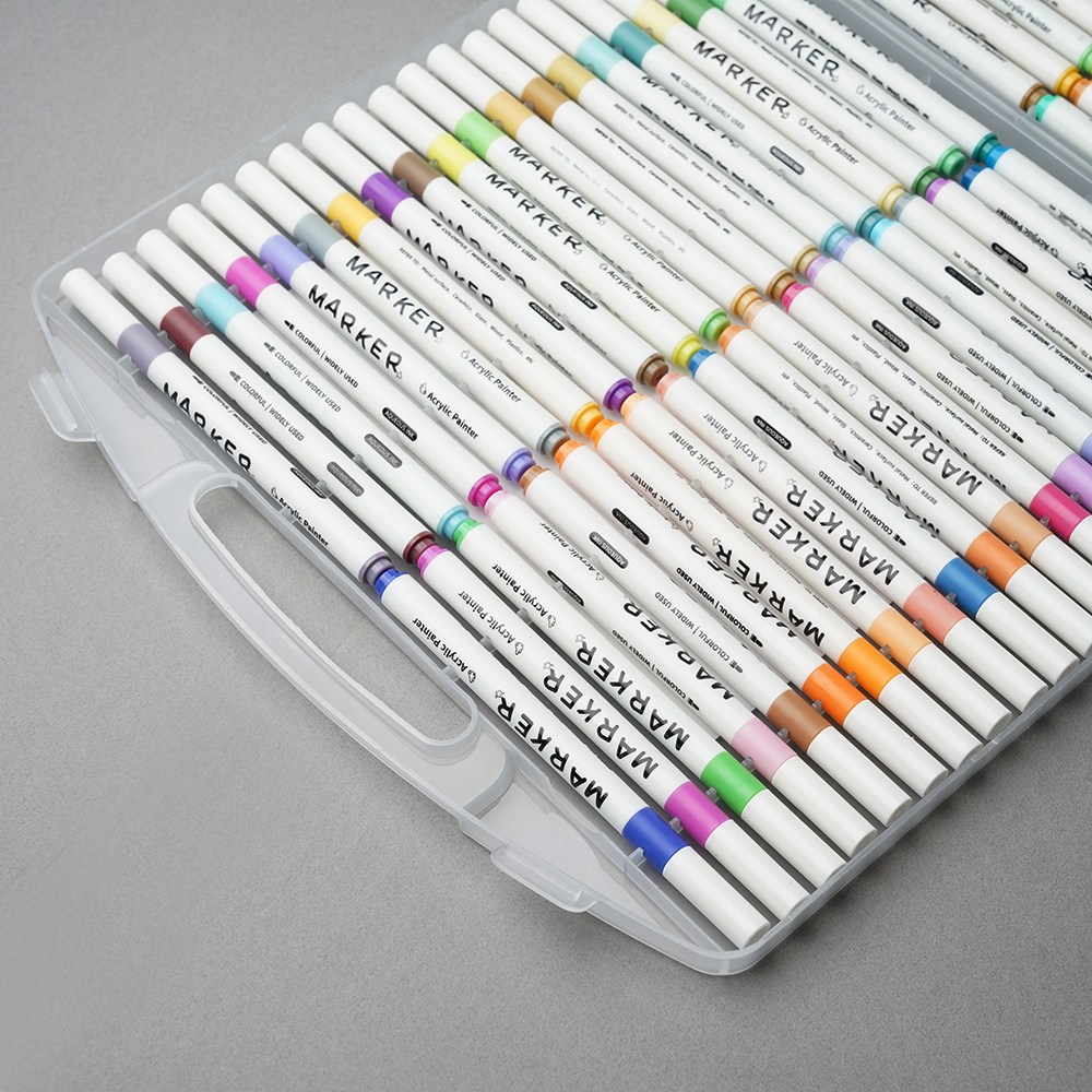 로모주 아크릴 마카펜 마카세트 선명한 발색, 1세트, 80색 15,900원