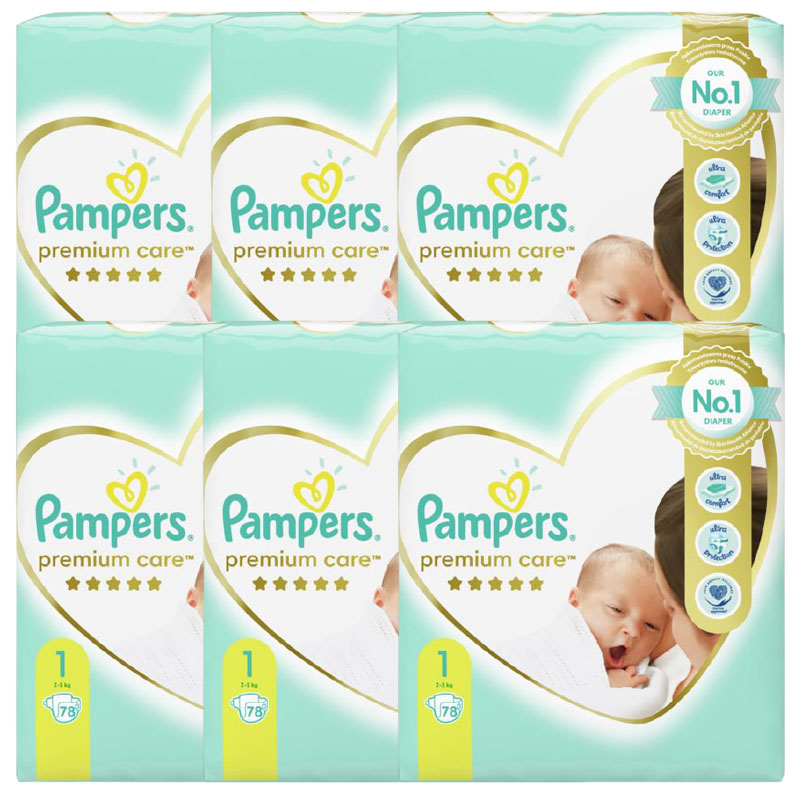 데코마당 3세트 유럽산 팸퍼스 프리미엄케어 밴드형 파우더향 기저귀, 432개, 1단계 181,200원