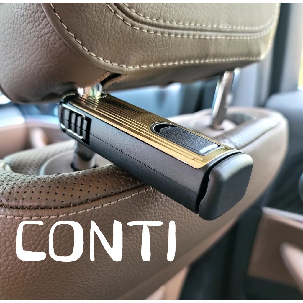 콘티 차량용 멀티 뒷자석 가방걸이 핸드폰 거치대, 골드, 2개 15,500원