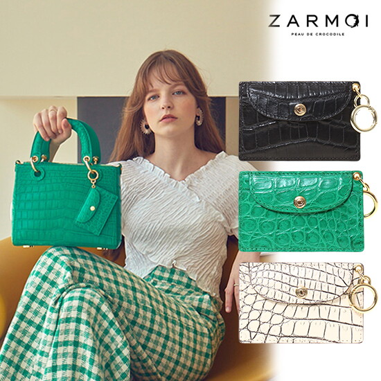 잘모이 다이애나 악어지갑 여성 악어가죽 카드지갑 99,000원