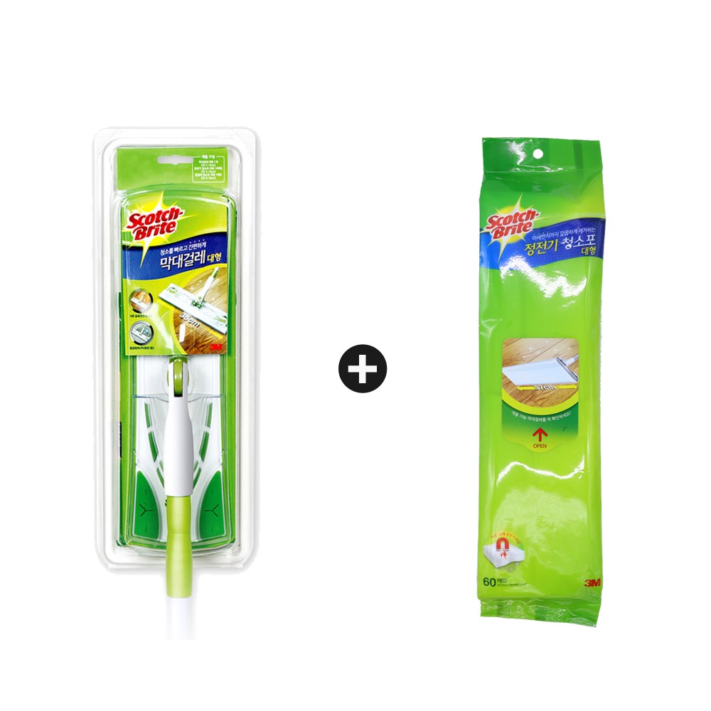 3M 막대걸레세트 대형+정전기청소포 60매 32,920원
