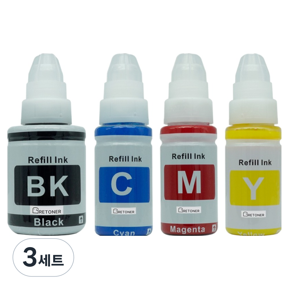 그래토너 캐논 호환 무한 리필 잉크 4종 세트 GI-990 21,600원