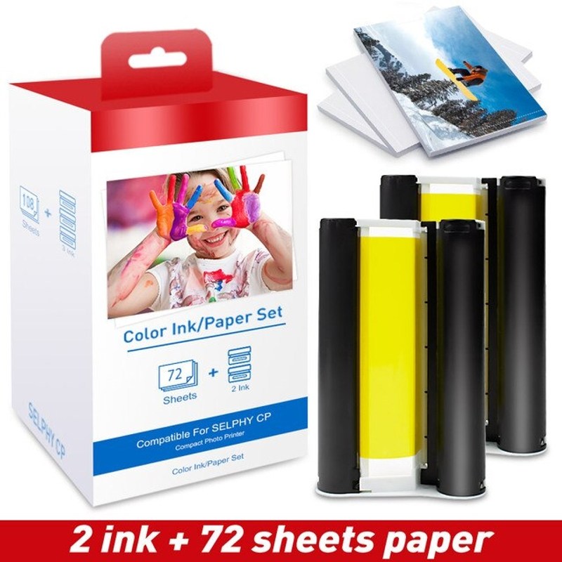 캐논 호환 셀피 잉크 카트리지 uniplus 2pk 잉크 canon selphy cp1300 cp1200 cp1000 포토 프린터 kp 108in kp-36in no paper 62,400원