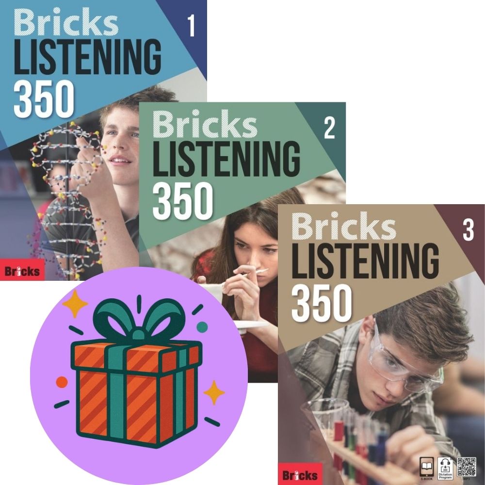 브릭스 리스닝 Bricks Listening 350-1 2 3 세트 (전3권) (사은품증정) 43,200원