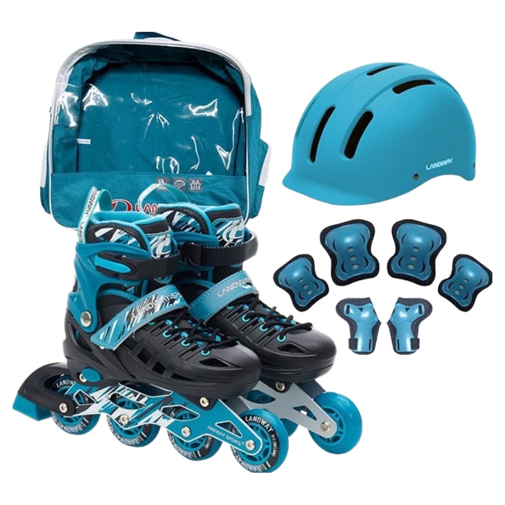 랜드웨이 아동용 모션 인라인스케이트 + 헬멧 + 보호대 + 가방 풀세트 105,490원