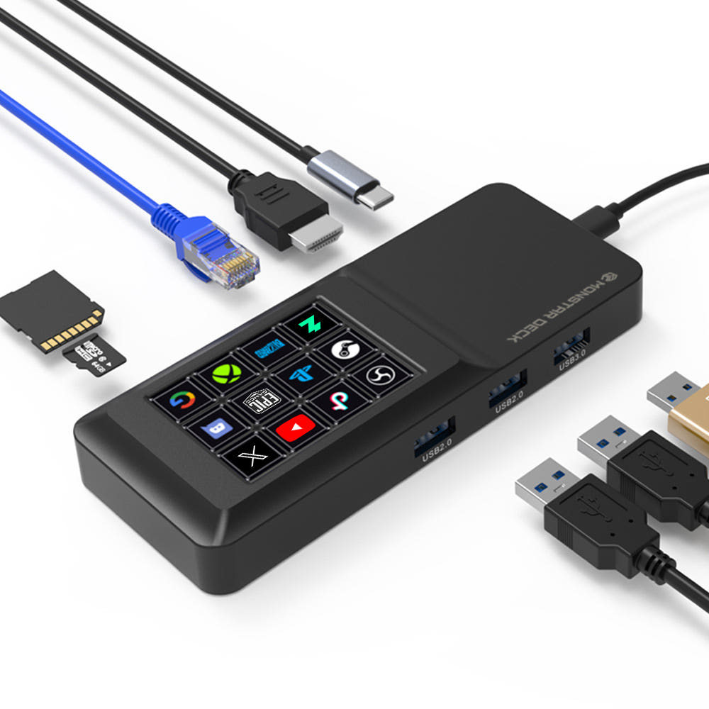 몬스타덱 TS12P8 노트북 PC 스트림덱 C타입 멀티허브 USB HDMI 4K지원 포토샵 엑셀, 1개 56,900원