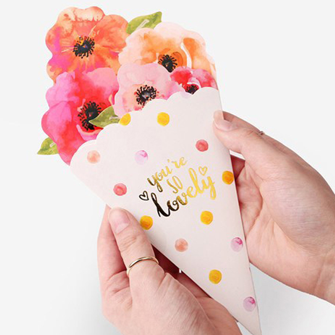 인디케이 러블리 꽃다발 감사카드 + 라벨 세트 10,600원