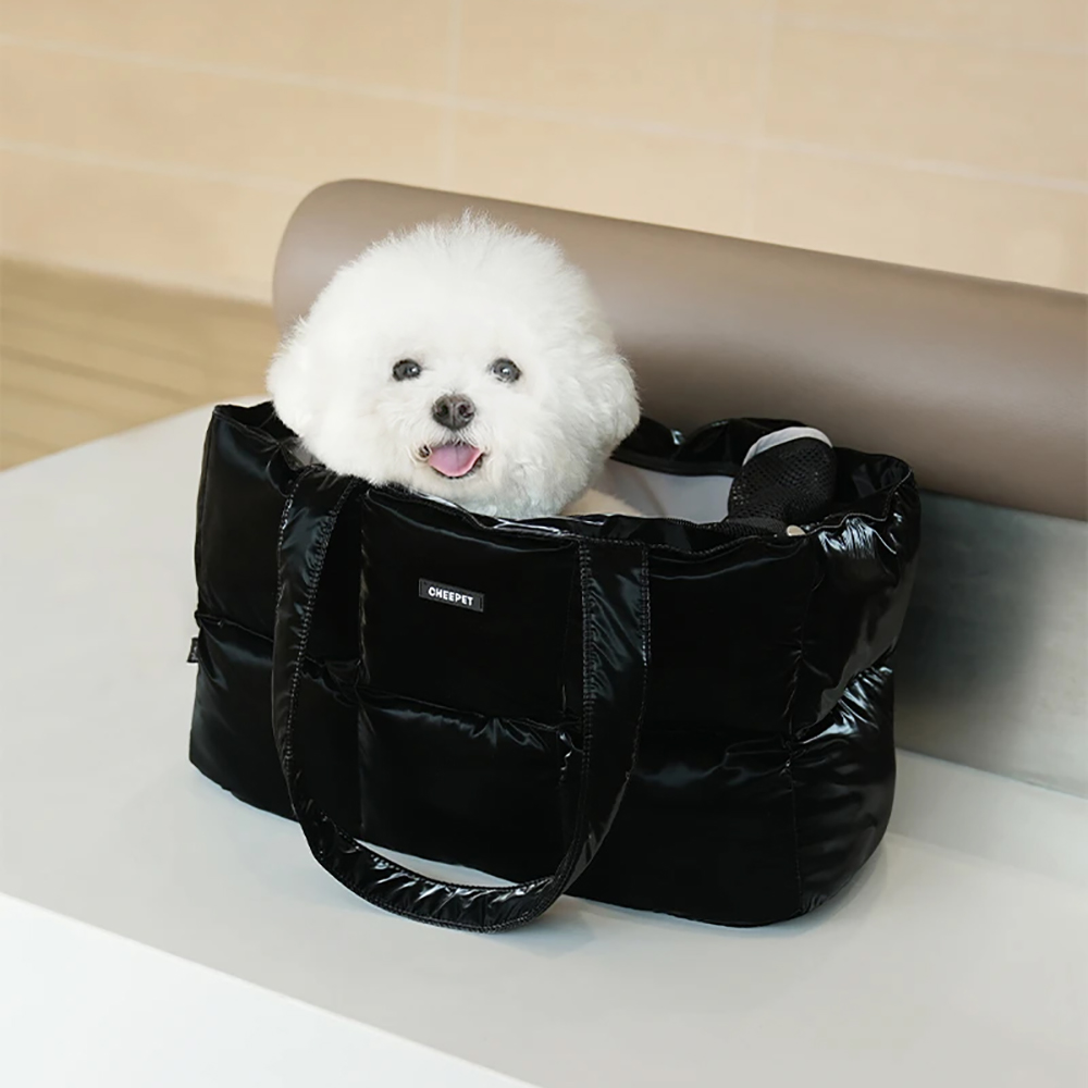 크렌치독 글로시 스퀘어 패딩 가방 유광 고양이 애견 강아지 이동장 53,100원