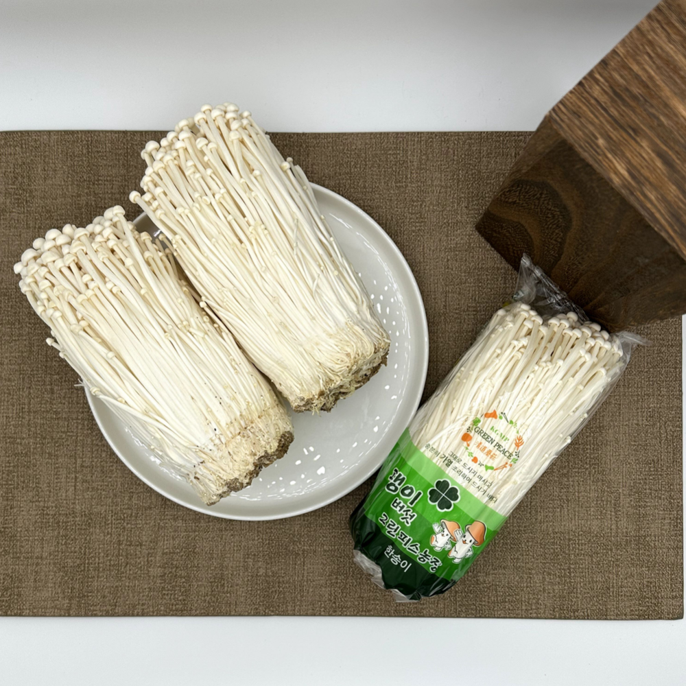 [GAP인증/무농약] 그린피스농장 친환경 팽이버섯 (농장 직배송) 18,100원