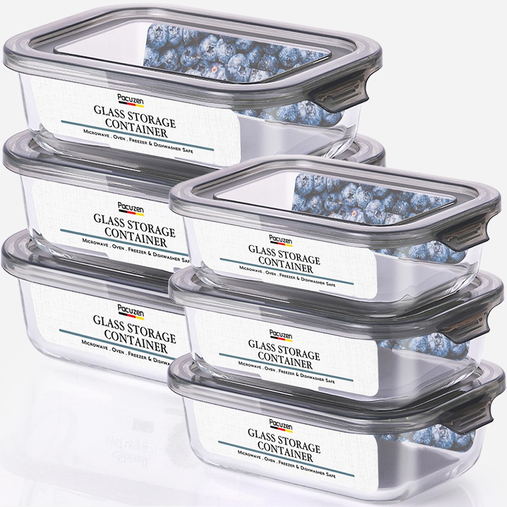 파쿠젠 이지캡 내열유리 반찬통 세트 6P 680ml 3p+1100ml 3p 20,150원