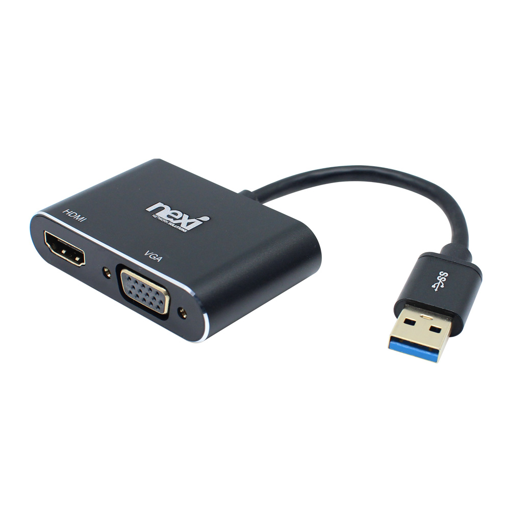 넥시 USB 3.0 to HDMI VGA 멀티 컨버터, 1개, NX-U30HDV 23,800원