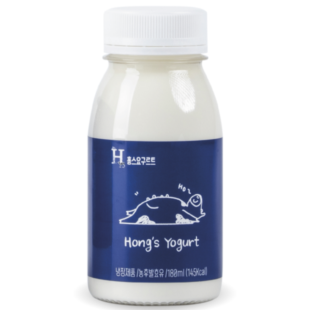 무항생제 인증 1등급 원유 제주 지헌목장 홍스요구르트 오리지널 180mL, 1개, 180ml 12,300원