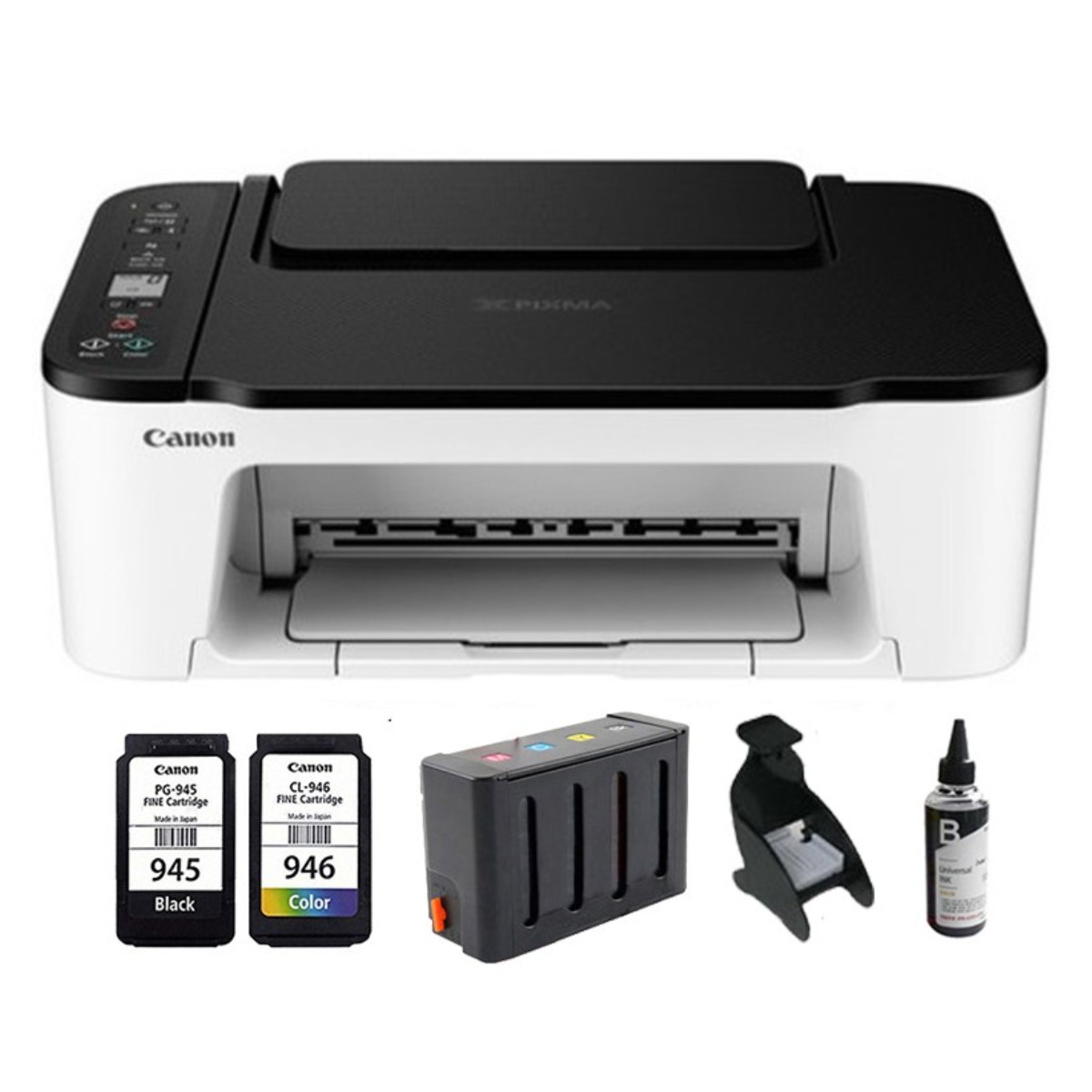 캐논 컬러 잉크젯복합기 TS3492+블랙라벨무한잉크+충전검정 장착배송 인쇄/복사/스캔/WIFI/민원24 163,000원