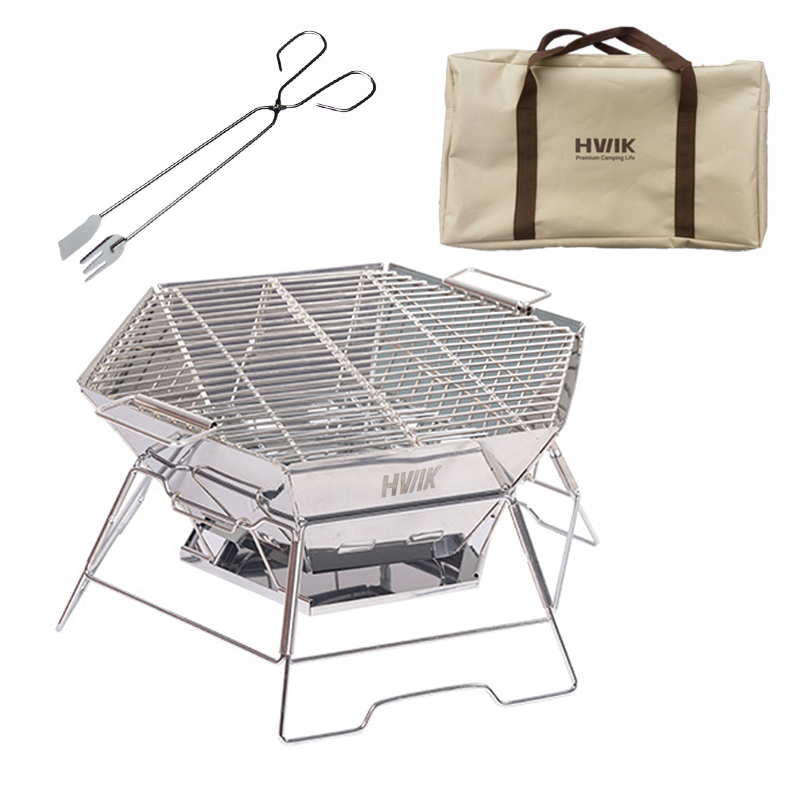 휘케이 육각 캠핑 화로대 바베큐 그릴 + 가방 + 집게 59,000원