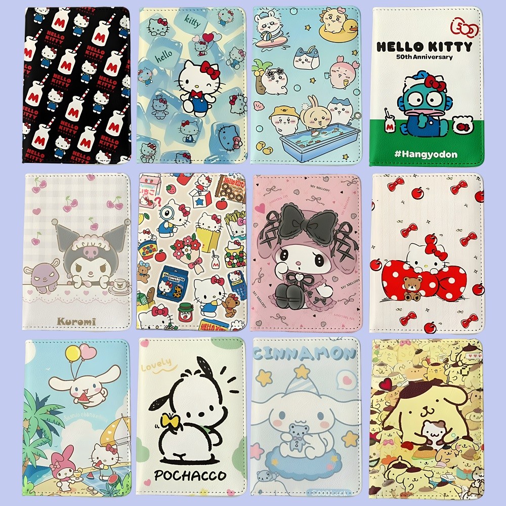 펀모먼트 여권케이스 139종 안티스키밍 산리오 RFID차단 헬로키티 가족 어린이 가죽 커버 지갑 캐릭터 14,900원