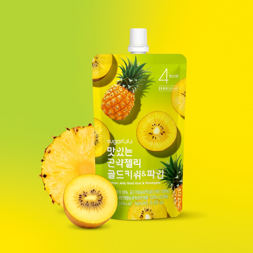 인테이크 슈가로로 맛있는 곤약젤리 골드키위&파인 38,500원