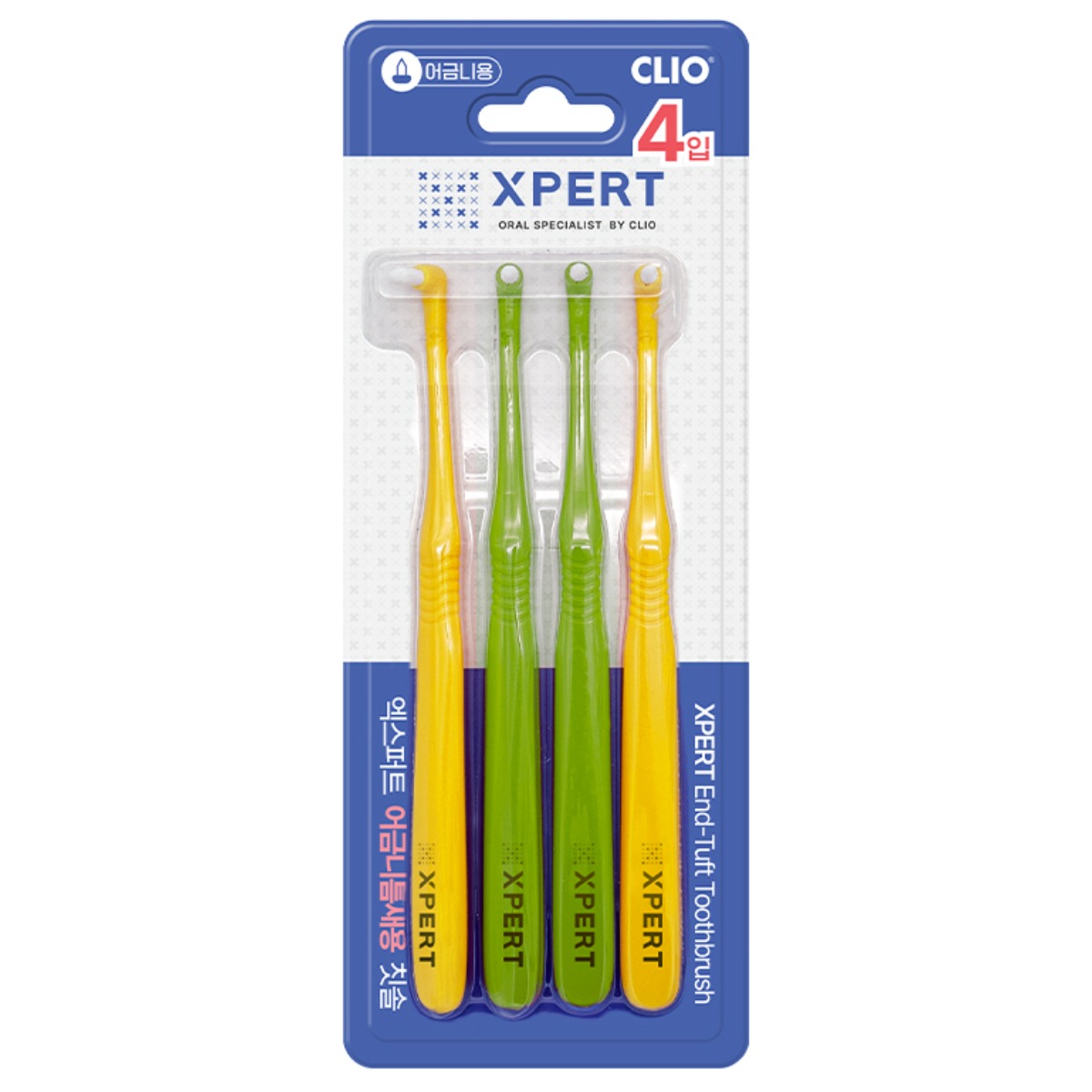 XPERT 어금니 틈새용 칫솔, 1개, 4개입 4,900원