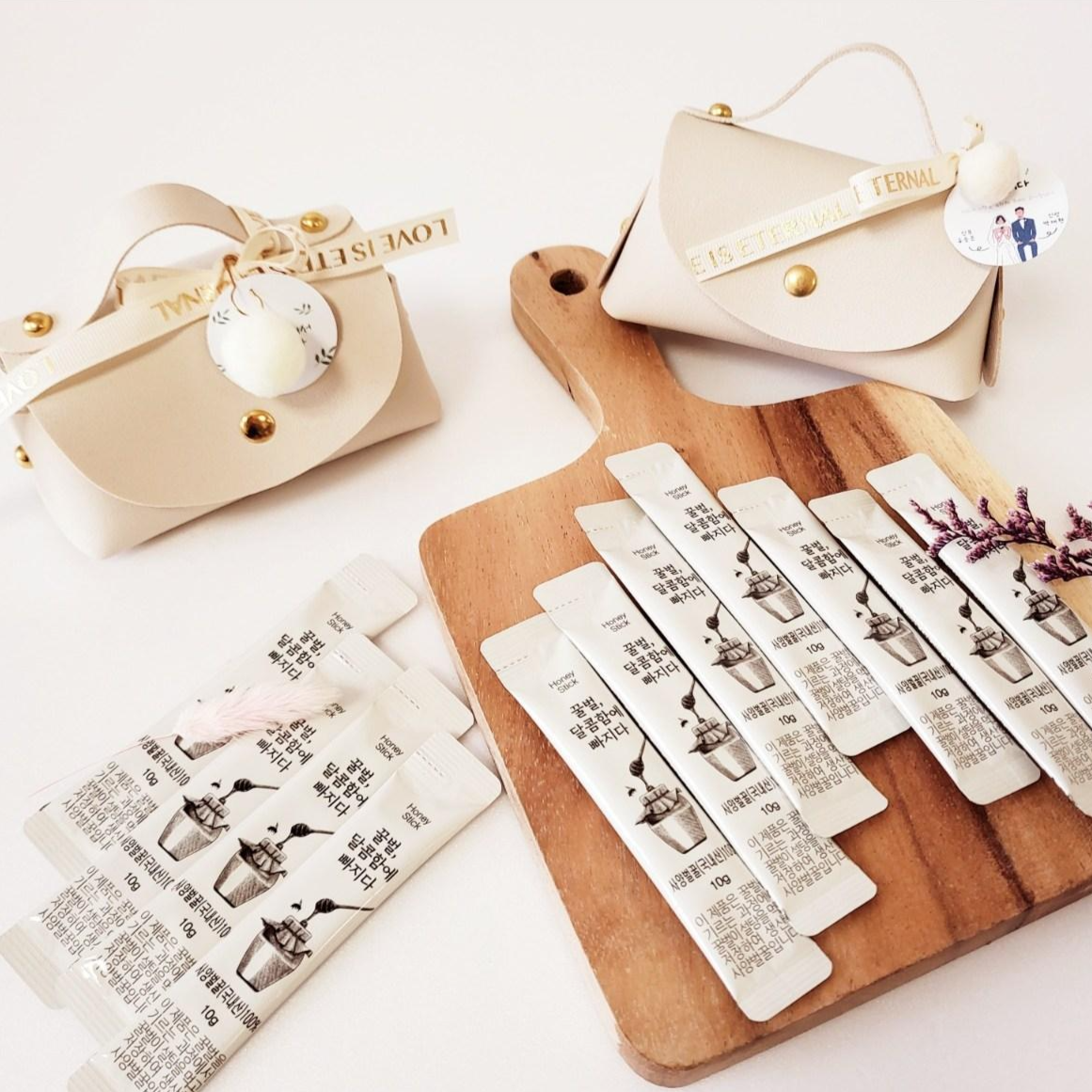 구디백꿀스틱답례품15포,결혼,돌,각종행사답례품, 1개, 현재가 4,500원