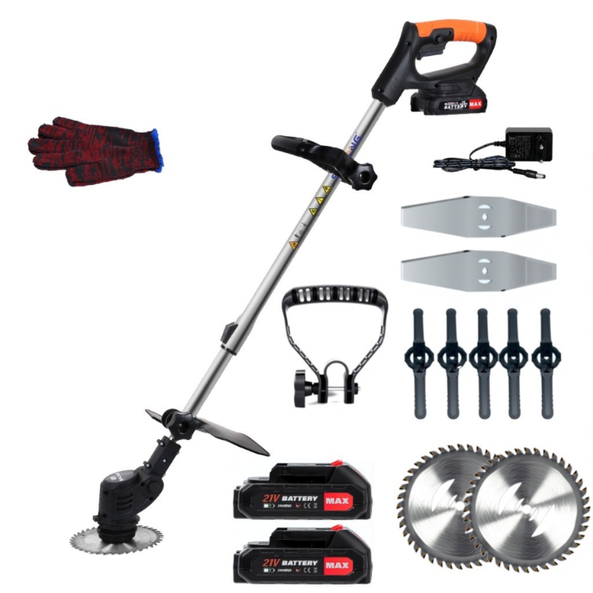 SHILONG 메이드 인 독일 무선 충전식 예초기 본품+배터리 총2개, 본품+배터리 총2개 60,980원