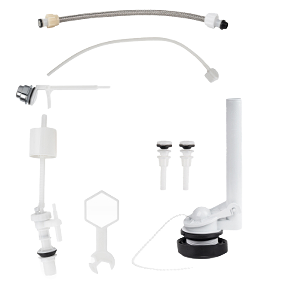 두진 바스 측면 버튼형 무소음 양변기 부속품 + 조립 공구 세트, 혼합색상 12,800원