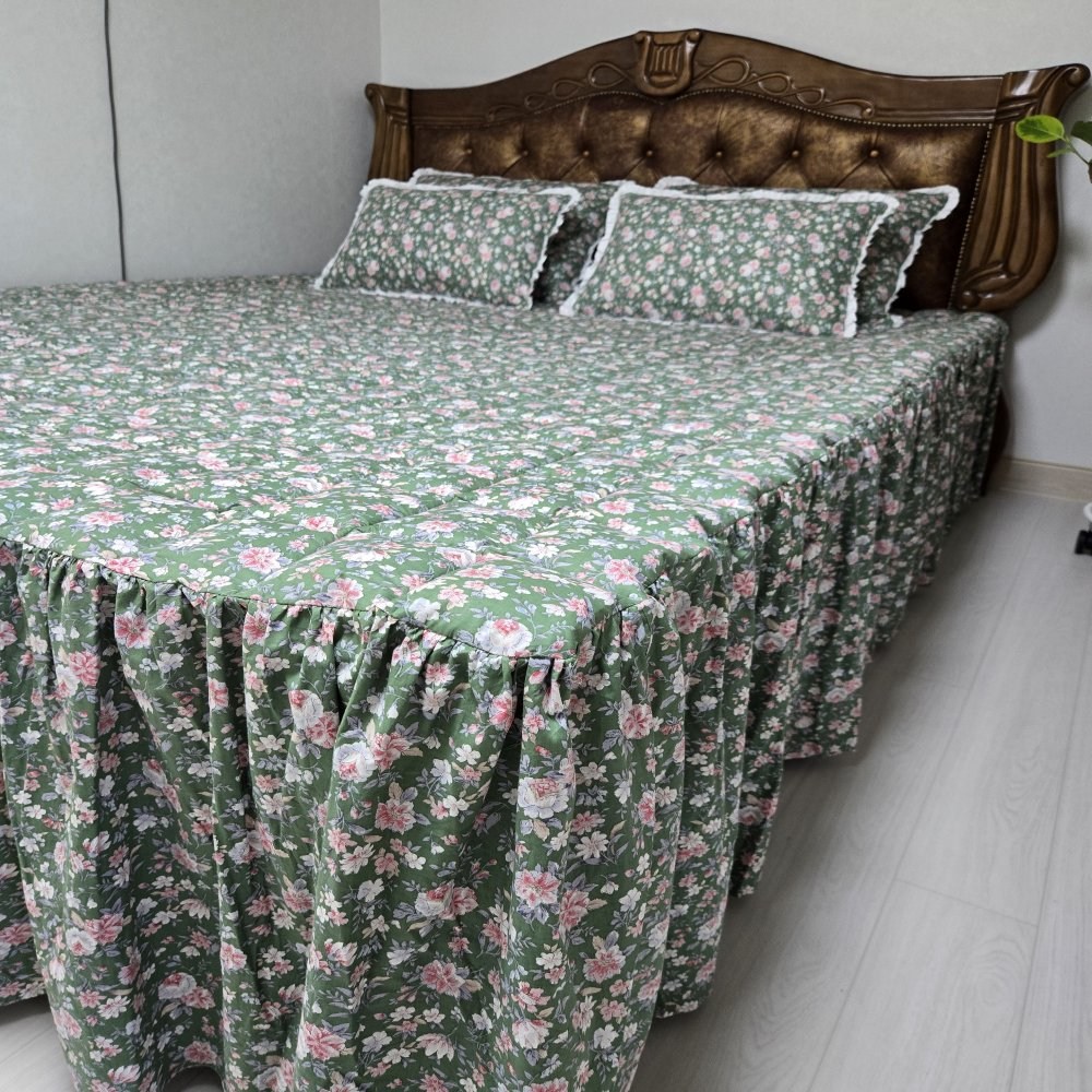 한이 순면 샤틴 베드스커트 퀸 킹사이즈 돌침대매트 돌침대커버 148,000원