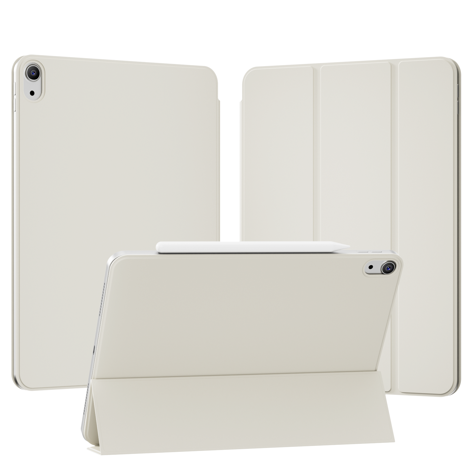 AOUB 아이패드 보호 케이스 에어11 자석 양면 클립 프로11인치 초박형 신형 아이패드11 보호 케이스 10세대 태블릿 미니6/7 테두리 없는 에어5/4 iPad10.9인치 쉘, 화이트, 1개 18,150원
