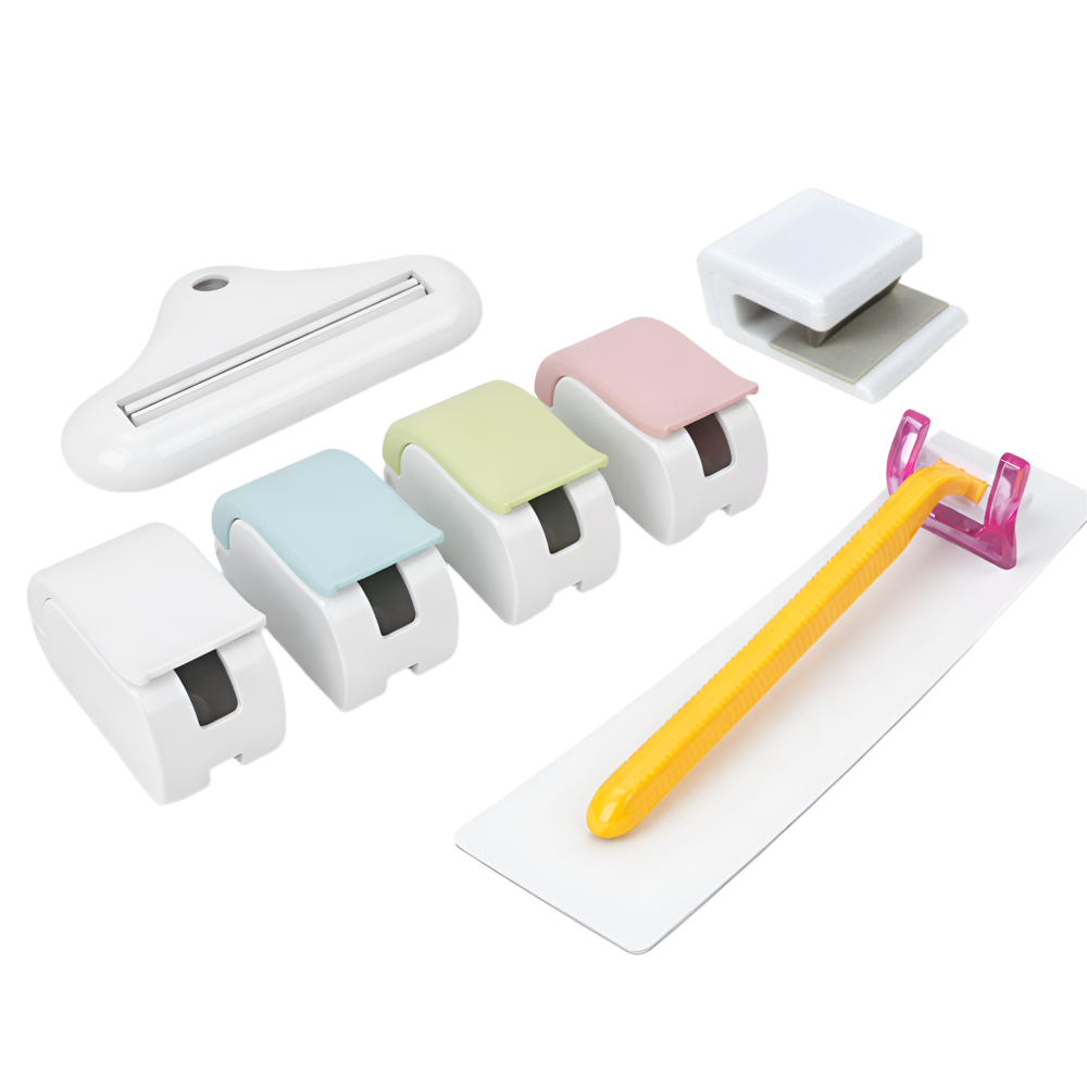 무타공 칫솔 치약 면도기 걸이 욕실 벽걸이 거치대 세트, 1개, 멀티 17,900원