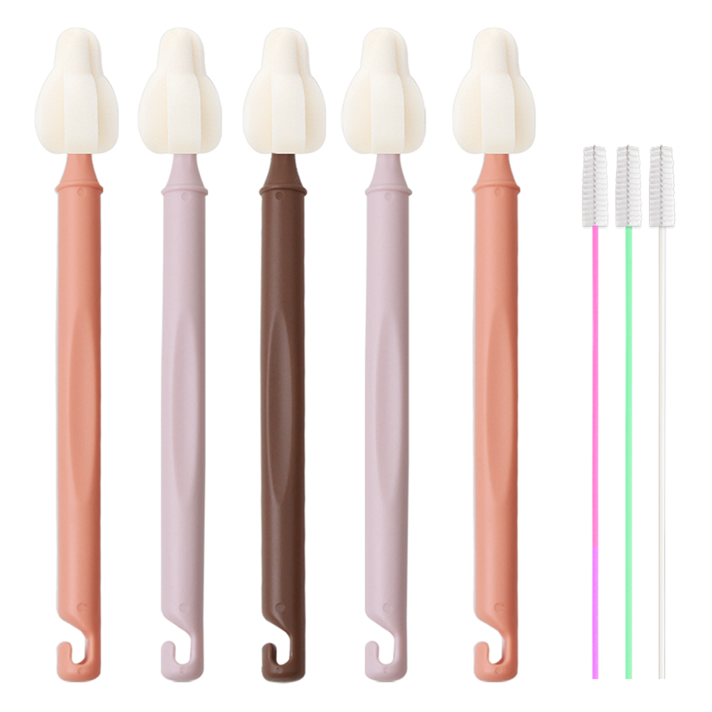 하이비 젖병 젖꼭지 세척솔 몽글이 롱 미니솔 5p + 빨대솔 3p 세트 15,200원