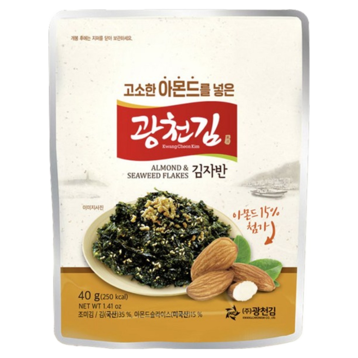 [광천김] 고소한 아몬드 김자반 40gx10봉 17,900원