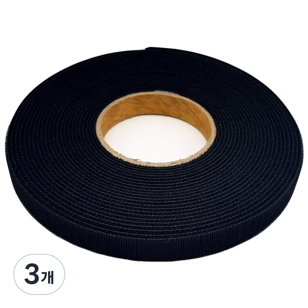 케이엘컴퍼니 폭 2cm 전선정리 양면벨크로 케이블타이형 찍찍이타이 검정색 10미터 43,760원