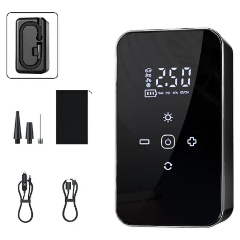 HELLOLEIBOO 휴대용 보조배터리 겸용 무선 멀티 에어펌프, 1개, 블랙 12,990원