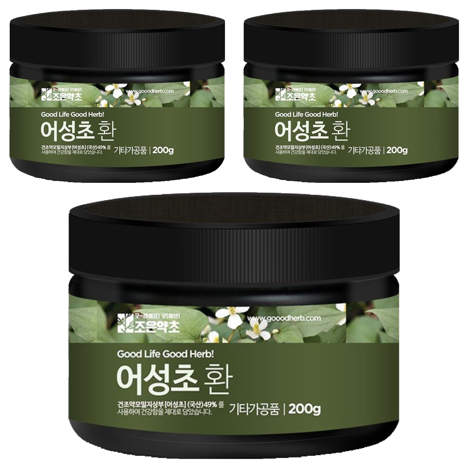 조은약초 프리미엄 어성초환, 3개, 200g 37,620원