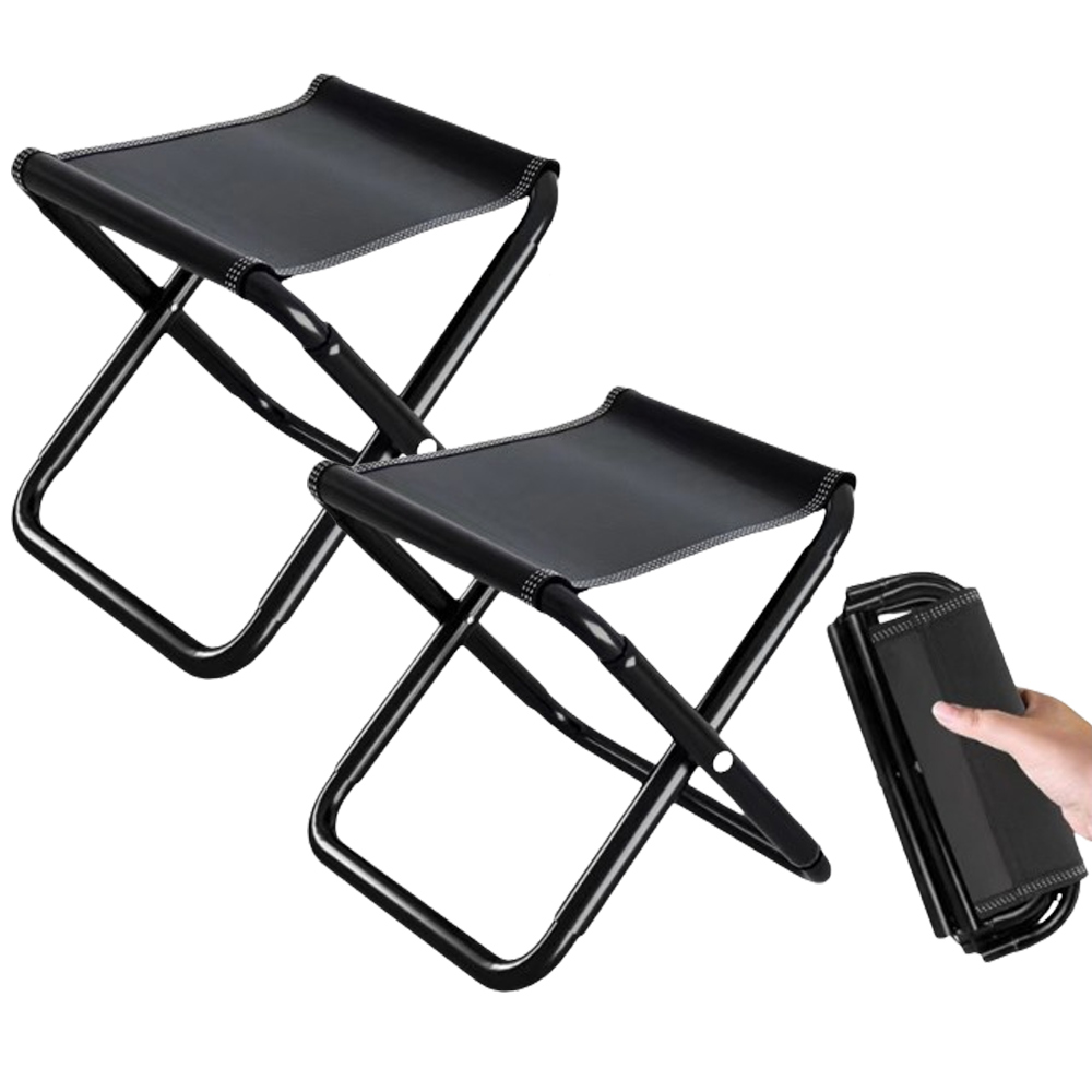 아웃사이드업 초경량 휴대용 접이식 미니 의자, 2개, 블랙 13,900원