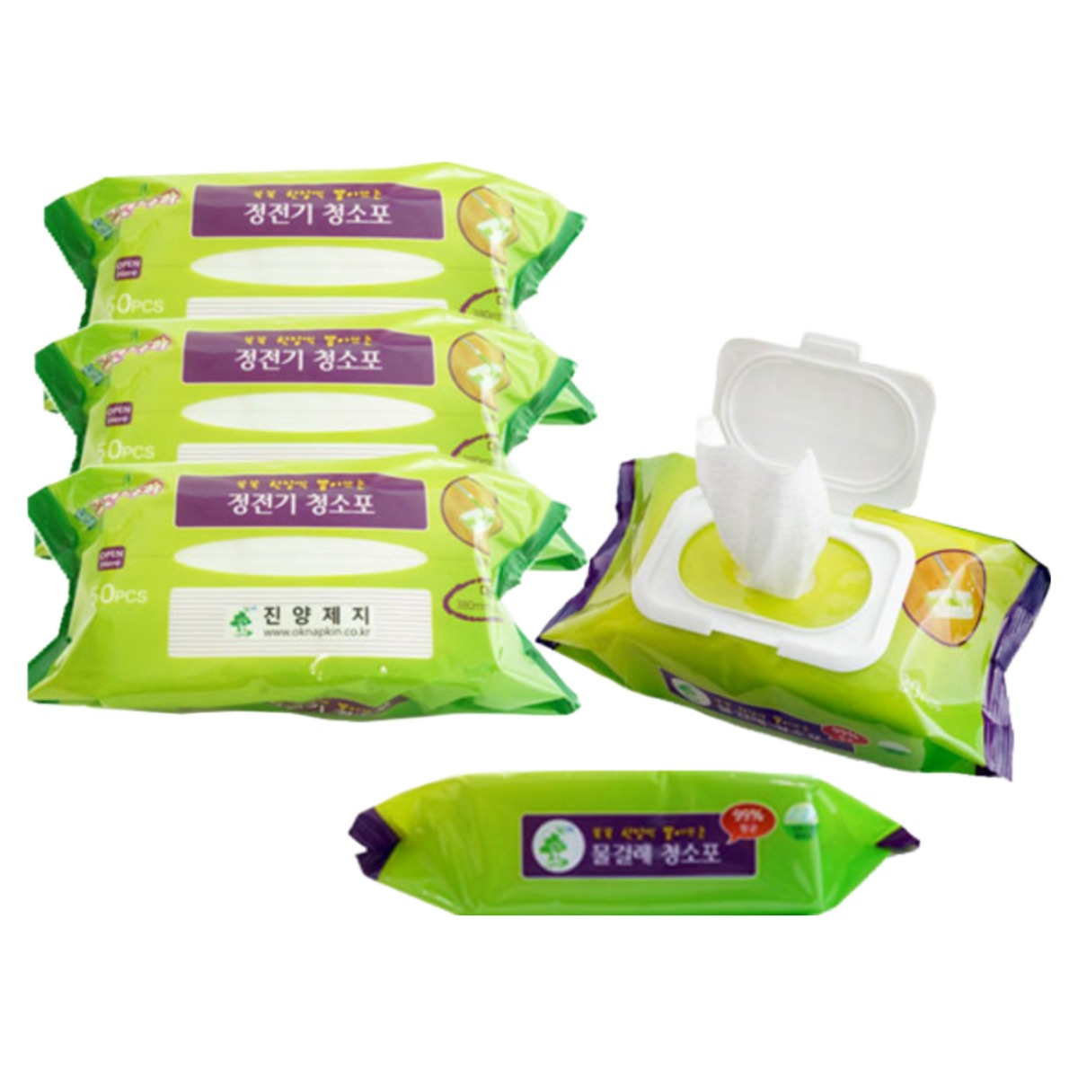 (무료배송) 진양제지 정전기/물걸레 청소포, 3개, 물걸레 청소포 120매 23,000원